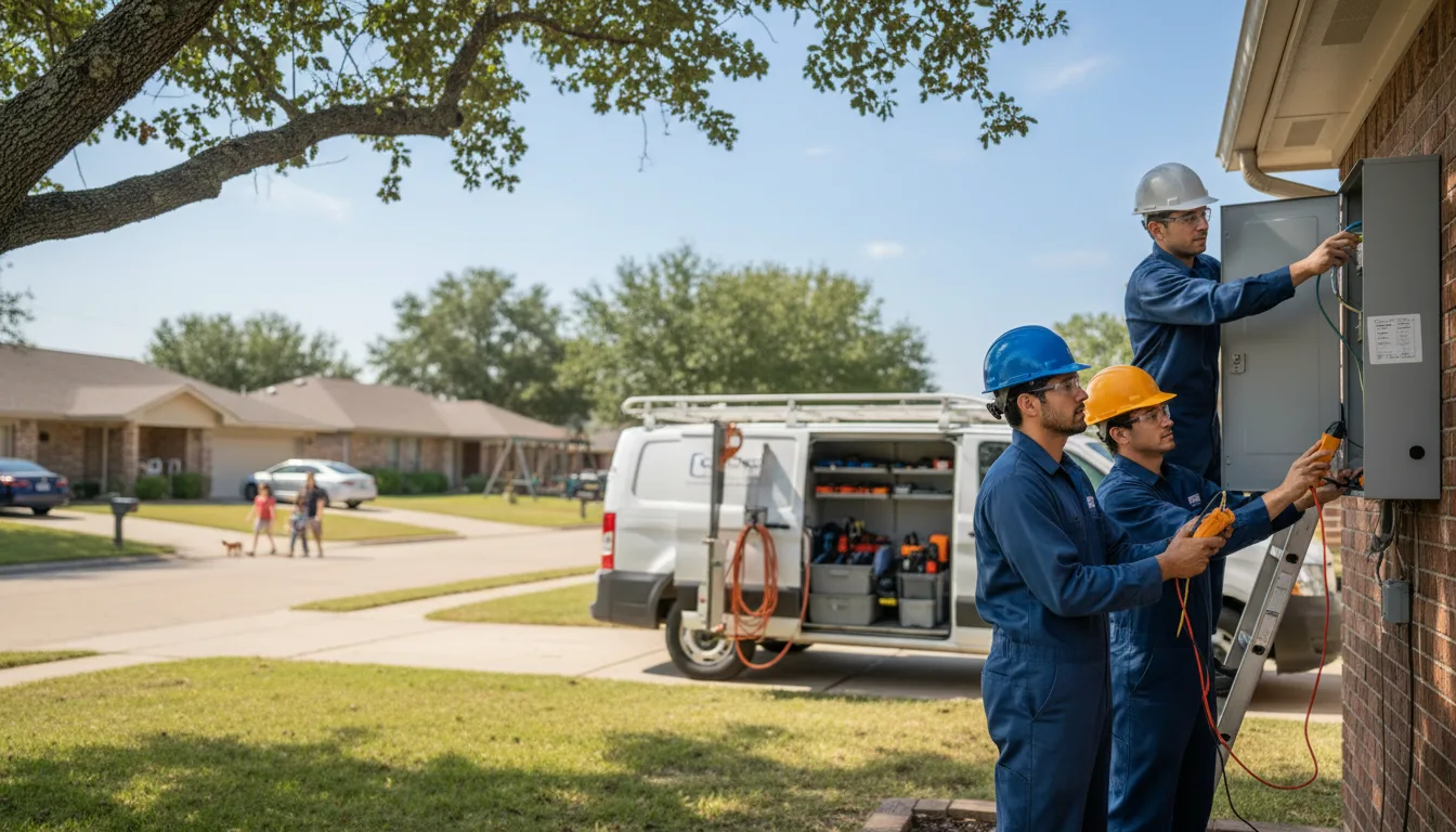 Certified electrician providing emergency electrical services in Manville, WY